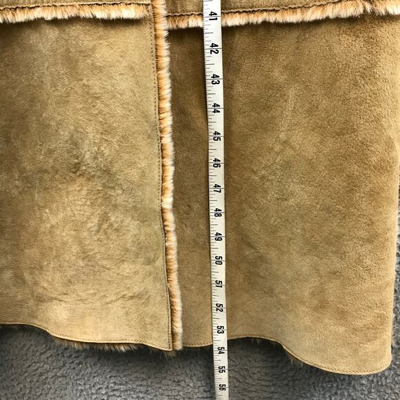Brandon Thomas Tan Long Coat with Cream Accents - Picture 11 of 12